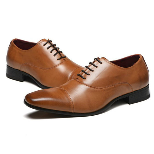 Zapatos Casuales Británicos con Cordones para Hombre - Estilo Clásico Tres Pespuntes - Image 3