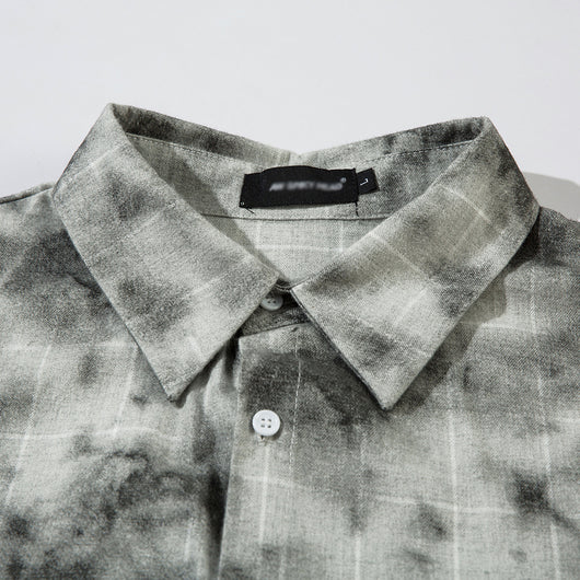 Camisa Suelta Tie-Dye Tinta para Hombre - Estilo Fresco y Moderno - Image 4