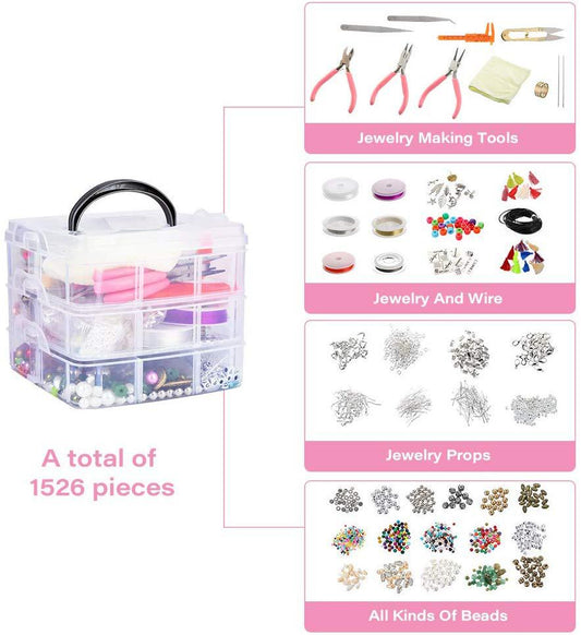 Set Completo de Accesorios Artesanales: Pulsera, Collar y Tapones - Image 2