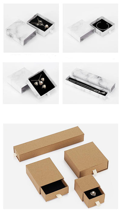 Caja Joyero de Lujo Negro con Cajón Deslizable Tamaño Pequeño - Image 8