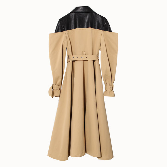 Abrigo Largo Cruzado Over the Knee para Mujer