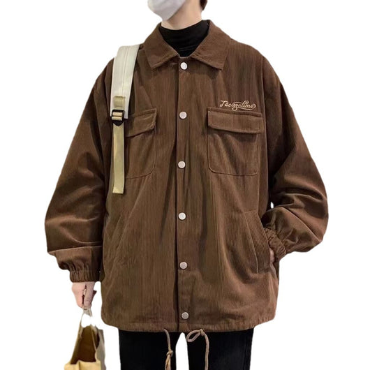 Chaqueta de Pana Retro Estilo Americano para Hombre - Image 3