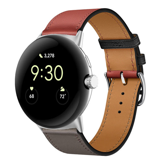 Correa de Cuero PU Bicolor para Google Watch - Estilo y Durabilidad - Image 29