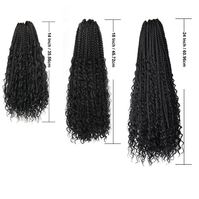 Cabello Trenzado Africano de Fibra Sintética - Trenzas de Ganchillo de 3 Hebras - Image 10