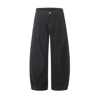 Pantalón Ancho Liso Lavado Casual