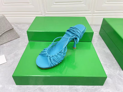 Sandalias de Tacón Alto Stiletto con Correa y Piel de Oveja - Image 7