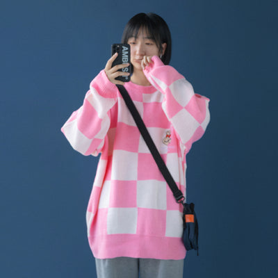 Suéter Holgado Cuello Redondo para Mujer - Abrigo Tipo Pullover
