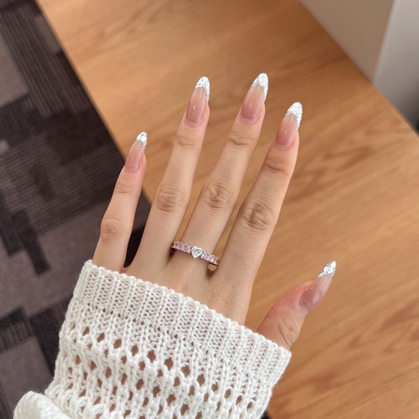 Anillo de Plata 925 para Mujer con Corazones y Arcoíris