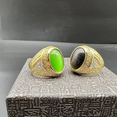 Anillo de Acero Inoxidable y Titanio para Hombre - Diseño Casual - Image 13