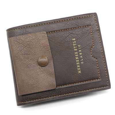 Billetera Retro para Hombre con Gran Capacidad y Múltiples Compartimentos
