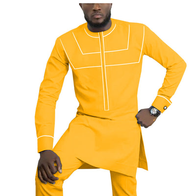 Traje Casual de Algodón Étnico Africano para Hombre - Image 8