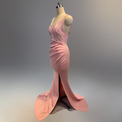 Vestido de Noche Elegante Ajustado con Cola Sirena - Image 14