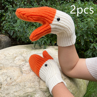 Guantes de Lana Tejida Cisne 3D con Protección Total para Invierno - Image 33