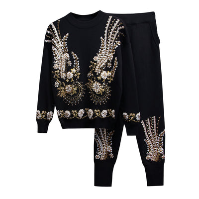 Conjunto Dos Piezas Elegante con Lentejuelas y Perlas - Image 8