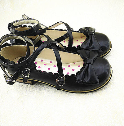 Zapatos de Princesa para Niña con Moño y Tira Cruzada - Image 5