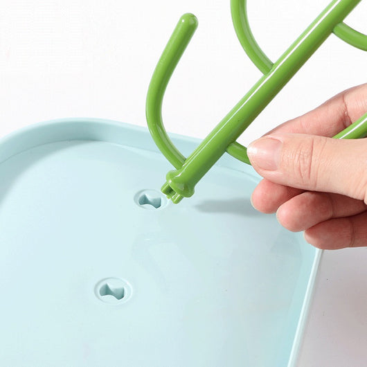 Organizador Escurridor con Tapa - Soporte Multifuncional para Botellas y Almacenamiento - Image 5