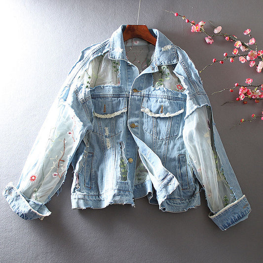 Abrigo Vintage Bordado Suelto y Casual para Mujer - Image 2