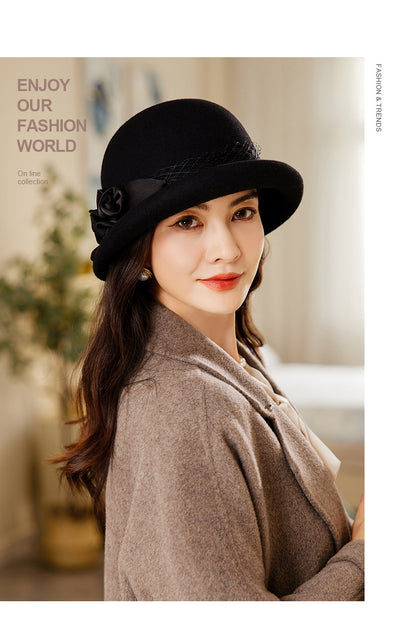 Gorro de Lana Retro para Mujer - Estilo Clásico Basin - Image 5