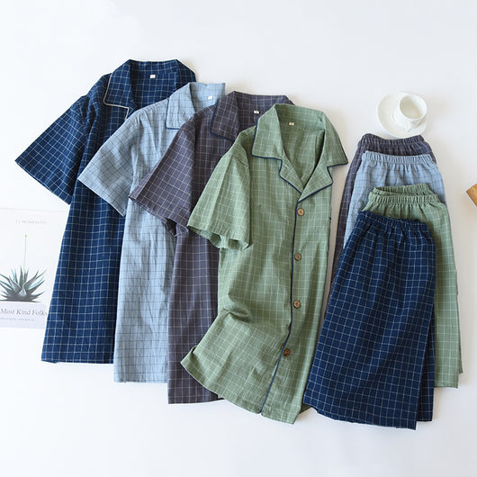 Conjunto de Pijama Camisón a Cuadros - Image 24