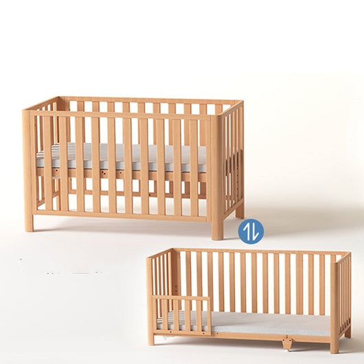 Cuna de Madera de Pino Extensible Multifuncional sin Pintar - Image 11