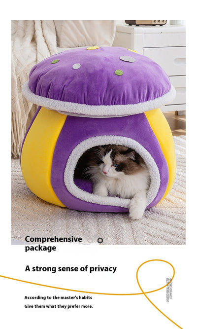 Nido Térmico Desmontable para Gatos y Conejos - Felpa Gruesa Invierno - Image 23