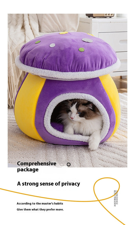 Nido Térmico Desmontable para Gatos y Conejos - Felpa Gruesa Invierno - Image 23