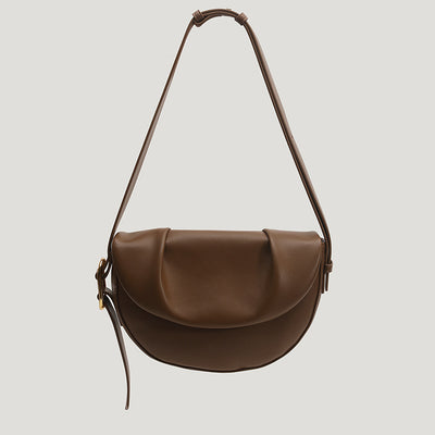 Bolso Bandolera de Cuero Vacuno con Pliegues - Image 6