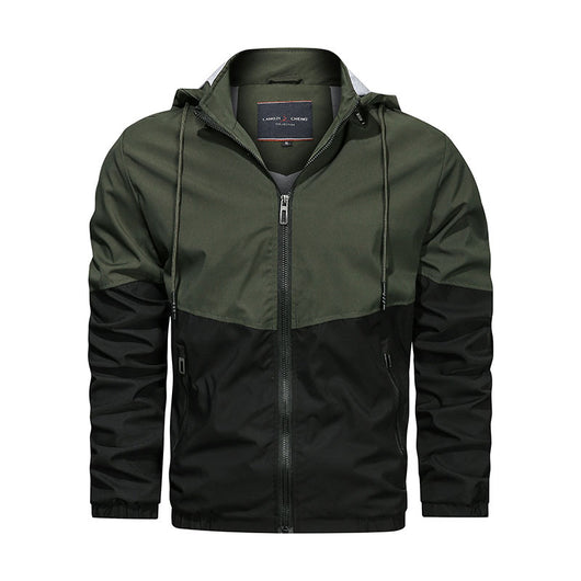 Chaqueta Casual para Hombre con Cuello de Pie y Capucha - Image 11