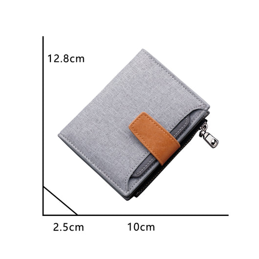 Cartera Corta para Hombre con Botón, Tela Oxford y Gran Capacidad - Image 6