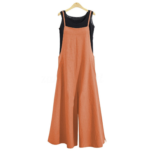 Jumpsuit Holgado de Piernas Anchas para Mujer - Comodidad y Estilo Casual