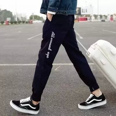 Pantalones Casuales Hombre Tide con Bordado Japonés y Detalles de Cremallera - Image 7