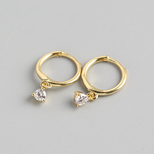 Aretes de Diamante Minimalista en Plata 925 - Estilo Lujo Ligero con Circonia - Image 4