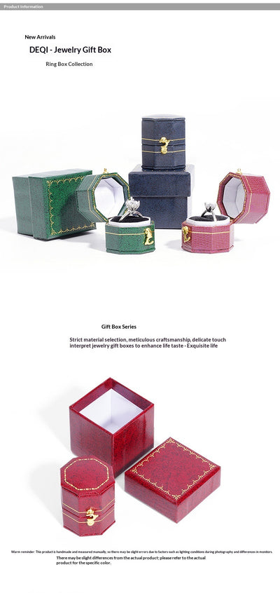 Joyero Octagonal Retro Europeo Portátil - Image 12