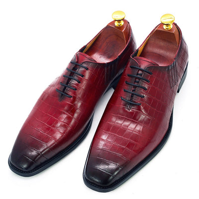 Zapatos Formales de Cuero con Patrón de Pez Grabado - Image 13