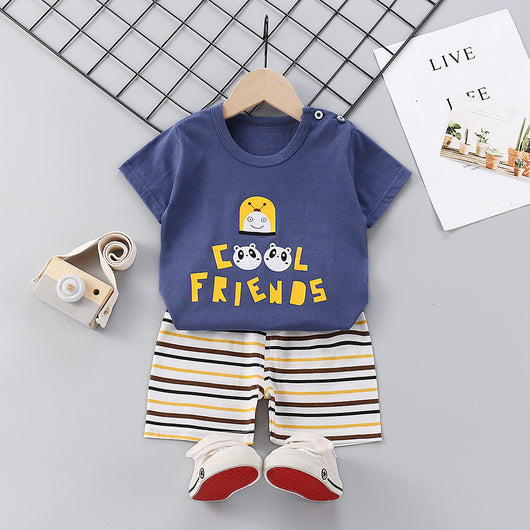 Conjunto de Verano para Niños en Algodón Puro con Manga Corta - Image 6