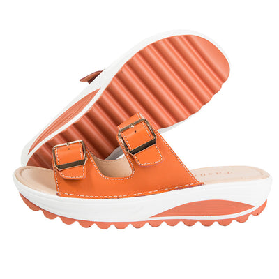 Sandalias de Cuero con Suela Gruesa y Plataforma Cómoda - Image 16