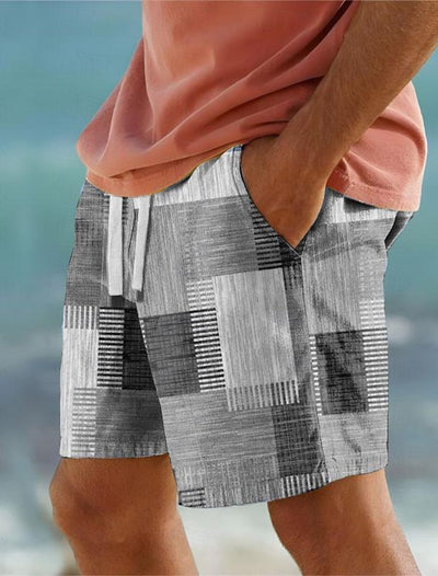 Shorts Casuales para Hombre con Estampado Digital Moderno - Image 12