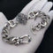 Pulsera de Plata Tailandesa para Hombre con Patrón Agresivo