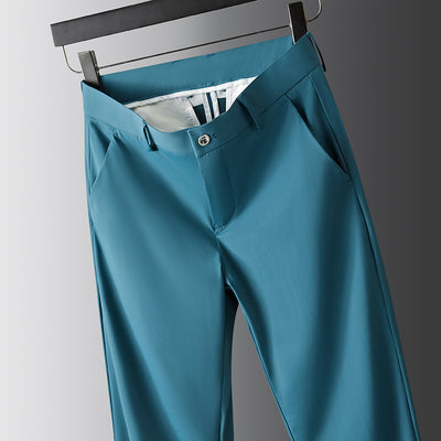 Pantalones Casuales Ejecutivos Stretch Rectos Holgados para Hombre - Image 10