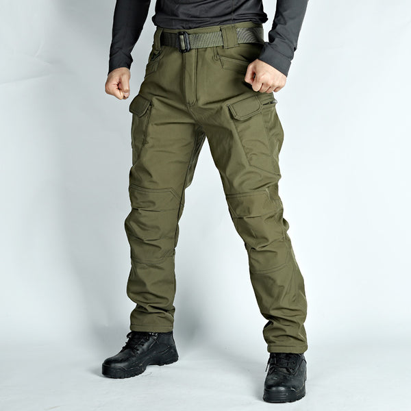 Pantalones Tácticos Invierno Hombre - Forro Polar Impermeables Shark Skin