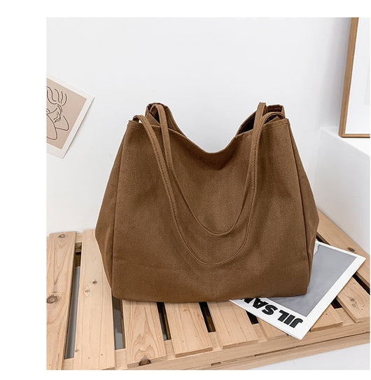 Bolsa de Compras Artística de Lona Grande con Capacidad Amplia - Image 26