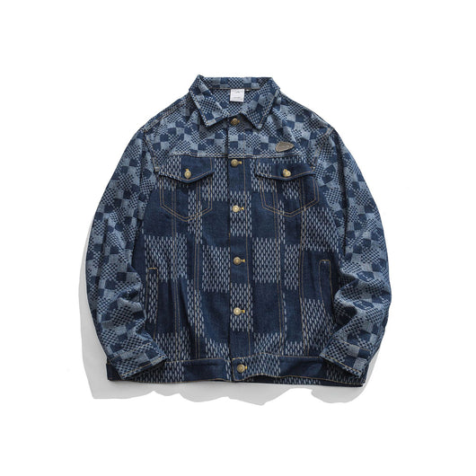 Chaqueta Plaid con Estampado de Letras - Tendencia Moderna para Hombre - Image 6