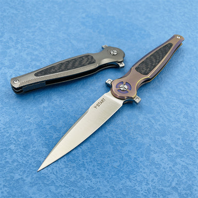 Cuchillo Plegable de Titanio para Camping y Aventura - Image 12