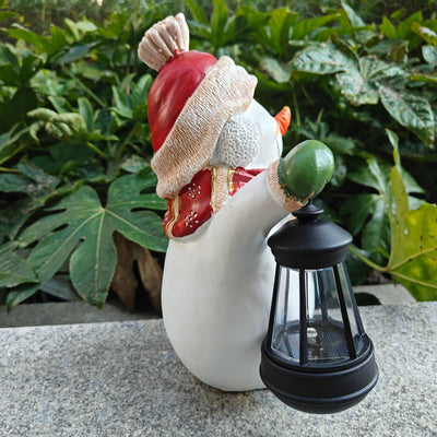 Lámpara Decorativa Navideña con Muñeco de Nieve en Resina - Image 12