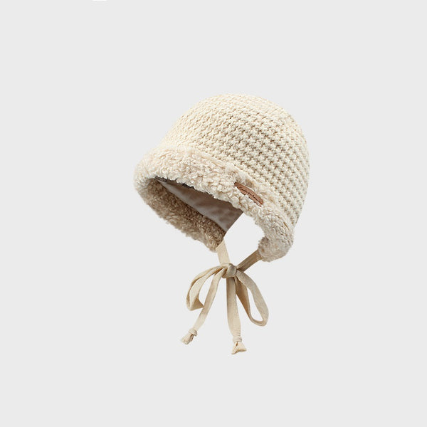 Gorro de Lana Tejido Grueso y Cálido con Correa Decorativa - Image 3