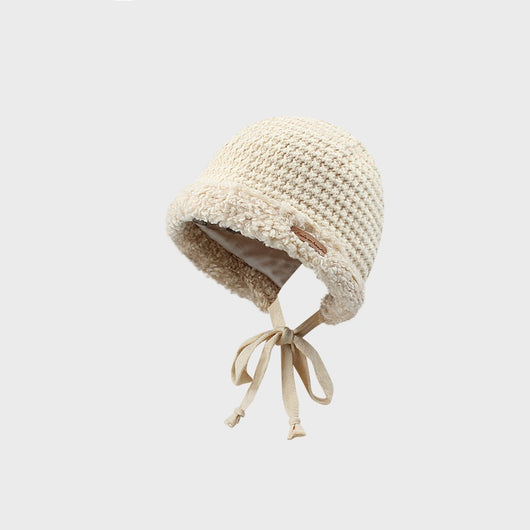 Gorro de Lana Tejido Grueso y Cálido con Correa Decorativa - Image 3