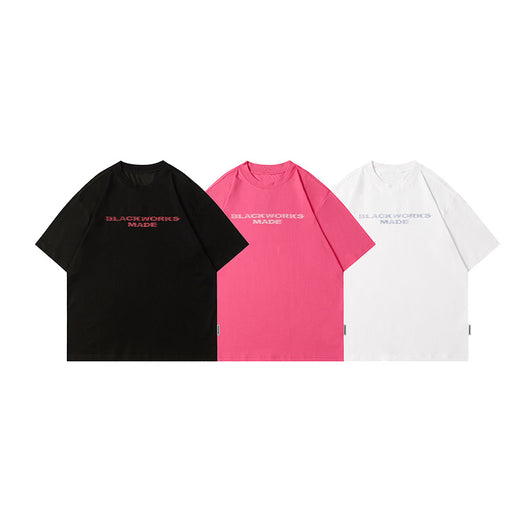 Playera Estampada de Letras Cuello Redondo Manga Corta - Image 13