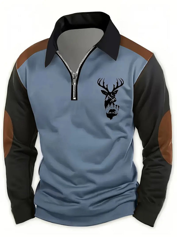 Polo de Manga Larga para Hombre con Tecnología 3D