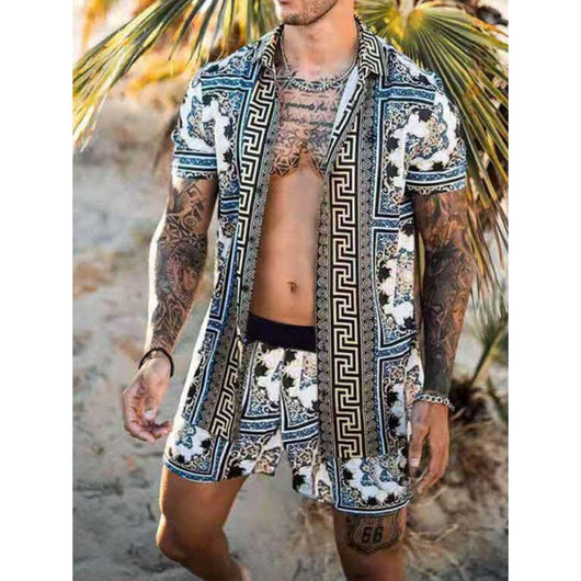 Camisa Estampada de Secado Rápido - Conjunto Casual para Hombre - Image 8
