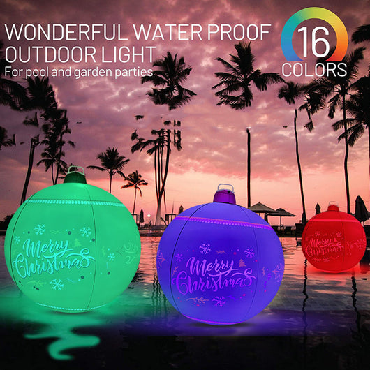 Bola Navideña Inflable LED para Exterior
